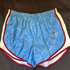 Nike tempo light blue burgundy running shorts size M Pi Phi